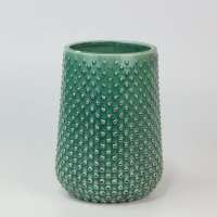 Wholesale tabletop green porcelain decorative plant pots indoor