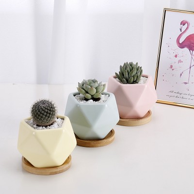 Good Selling Hand Painted Glaze Mini Ceramic Succulent Pots Pot