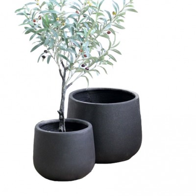 Wholesale Large Concrete Outdoor Planter Pot,Indoor Hotel Floor Cement Flower Pot Planter Garden